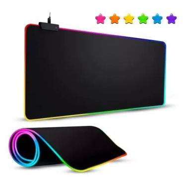 Imagem de Mouse Pad Gamer com Borda LED RGB para Estilo e Personalização - VALEC