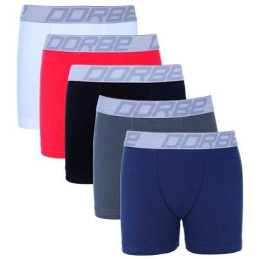 Imagem de Kit 5 Cuecas Boxer Algodão Infantil - Dorbe, M