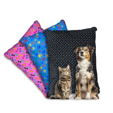 Imagem de Colchonete Para Cachorro Gato Caminha Pet Confortável Extra Macia Tam 