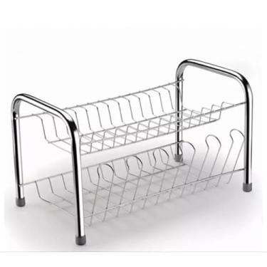 Imagem de Escorredor Duplo De Pratos E Talheres, Porta-Talheres Suspenso Modular.