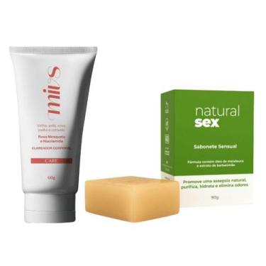 Imagem de Clareador Creme Virilha Suvaco Sabonete Barra Natural Sex - Mivs