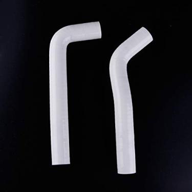 Imagem de LUXERAD Kit de mangueira de radiador de refrigeração de silicone ATV serve para Yamaha YFZ 450 yfz450 04-08 (branco)