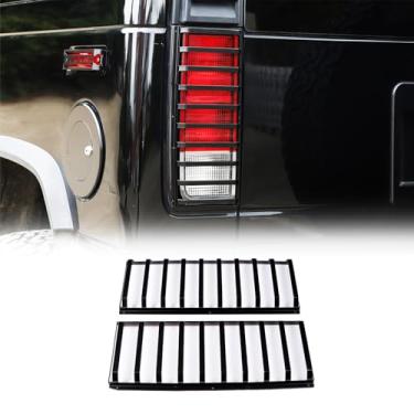 Imagem de PIUGILH Protetor de luz traseira para proteção de luz traseira para Hummer H2 2003-2009, protetor de luz traseira, 1 par