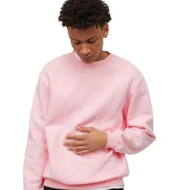 Imagem de Moleton masculino 100 algodao conforto  - MOLETON100ALGODAO, Rosa, G