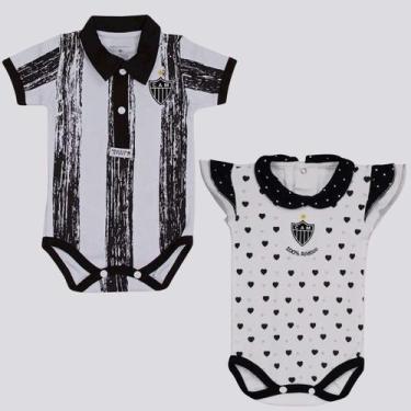 Imagem de Kit  Atlético Mineiro Bodys Heart e Stripe - Reve Dor, G