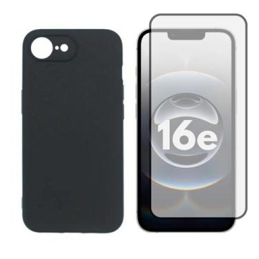 Imagem de Capinha Case + Pelicula Vidro 3D Compativel Para iPhone 16e - Generica