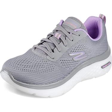 Imagem de Skechers Go Walk Hyper Burst - Space Insight Gray/Purple 7.5 B (M)