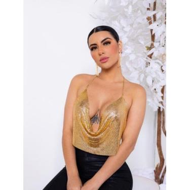 Imagem de Cropped correntinha brilhoso - BModas