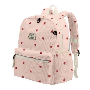 Imagem de Mochila Atgark Corduroy para meninos de 2 a 5 anos