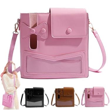 Imagem de 2025 New Stanley Porta-copos crossbody bolsa de armazenamento de copo de água bolsas com bojos suporte Stanley Cups Purses Holder 1,134 g, Rosa - C, /