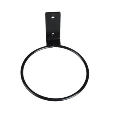 Imagem de IEUDNS Anel de vaso de flores anel pendurado trilhos de trilhos de cesta de cesto de metal rack de parede suportes para cabide para casa para casa Backyard, Interior Dia 10.2cm