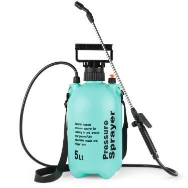 Imagem de BTPLASTIK Pulverizador De Bomba Jardim 1,32 Galão, Garrafa Pulverizadora Pressão 5 Litros Com Bico Ajustável, Água Pressurizada Para Gramados E Jardins, Plantas, Ervas Daninhas