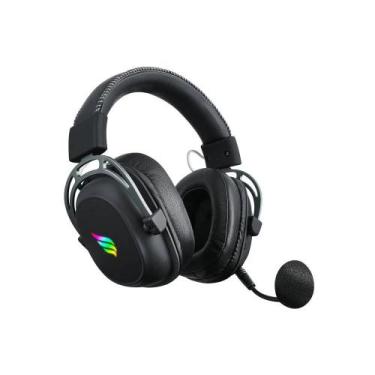 Imagem de Headset gamer fallen morcego rgb wireless preto he-fn-mo-rg-sf