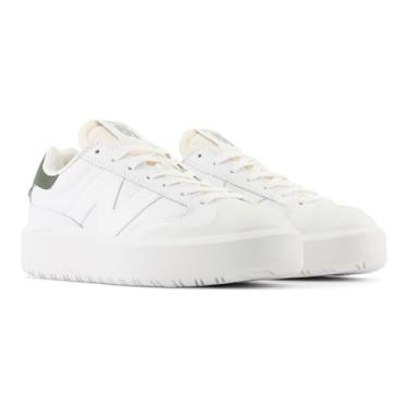 Imagem de New Balance Tênis feminino CT302 Court, Branco/Kombu/Cinza Sombra, 10