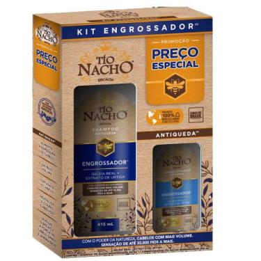 Imagem de Kit Shampoo 415ml + Condicionador 200ml Tio Nacho Engrossador