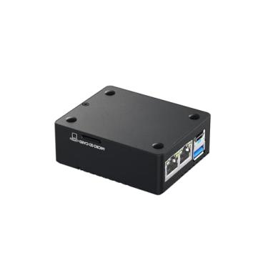 Imagem de Waveshare Mini placa base Gigabit Ethernet dupla, kit de minicomputador, compatível com módulo de computação Raspberry Pi 5 (não incluído), para todas as variantes do CM5, vem com capa e fonte de