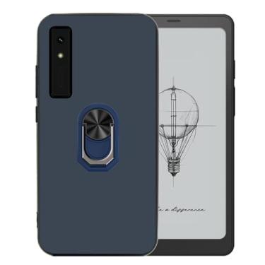 Imagem de Ranyi Capa compatível com BOOX Palma 2, capa ultrafina de TPU com suporte de anel giratório 360, capa de borracha de silicone flexível compatível com BOOX Palma 2 Mobile ePaper (2024 15.6 cm), azul