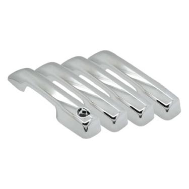 Imagem de SEGADEN Capa de maçaneta cromada compatível com Toyota Tundra Sequoia 2022-2025 (4 portas sem abertura de passageiro) XG7412A