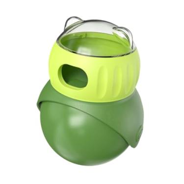 Imagem de WeiLaiKeQi Dispensador de tratamento para cachorro Distor de brinquedos de brinquedos interativos viagens com vazamento de bola de alimentos ajustáveis, Verde