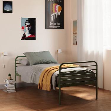 Imagem de Cama Solteiro Infanfil/Juvenil Teko Casatema Verde / Álamo