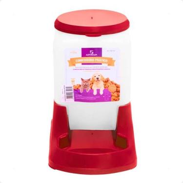 Imagem de Comedouro Pratico Alvorada 3 Litros - Vermelho