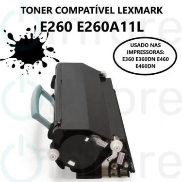 Imagem de Toner Compatível E260 E260A11L para Impressora E260DN E460DN E360DN E2