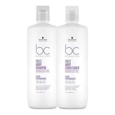 Imagem de Kit Schwarzkopf BC Bonacure Frizz Away - Shampoo 1L + Condicionador 1L