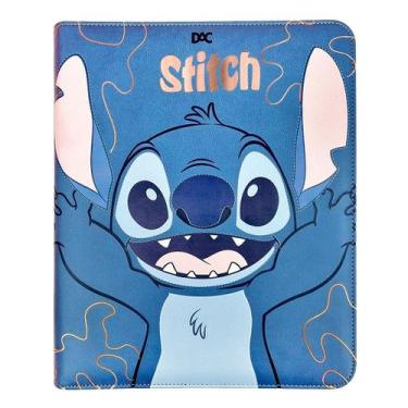 Imagem de Caderno Fichário Argolado Stitch Universitário 48 Folhas Dac