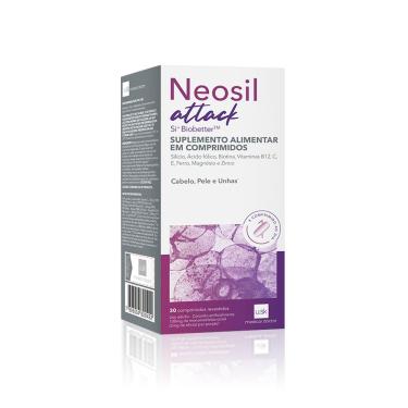 Imagem de Suplemento Alimentar Neosil Attack Cabelo Pele e Unhas 30 Comprimidos