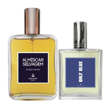 Imagem de Kit Perfume Masc. Almíscar Selvagem 100ml + Golf Blue 50ml - Essência 