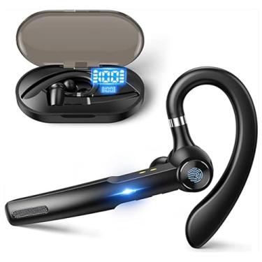 Imagem de Fone de Ouvido Bluetooth único, Fone de Ouvido Bluetooth, Redução Ruído Power Display Display Wireless Business Com Estojo