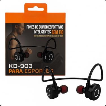 Imagem de Fone de Ouvido Esportivo Bluetooth, Sem Fio, Resistente ao Suor, Redução de Ruído, KD-903