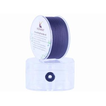 Imagem de KONMAY Cordão De Nylon Marrom 0,4 Mm Para Pulseiras Com Estojo, 163 Jardas Cetim Trançado Fino Fazer Joias, Colares, Miçangas, Nós Chineses, Kumihimo, Macramê