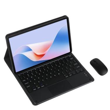 Imagem de Capa Preta Para Teclado Bluetooth Com Mouse Para Samsung Galaxy Tab a 