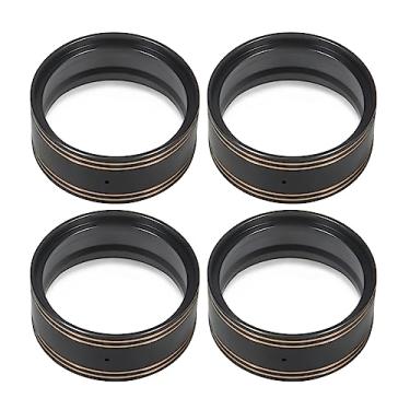 Imagem de 1.9 Inch Brass Internal Beadlock Ring Clamp Ring 104g/pc Heavy Wheel Counterweight Fits 1.9" Wheel Rim for 1/10 TRX4 TRX6 Axial SCX10 Pro 90046 Capra Redcat GEN7 GEN8 VS4-10 RC Crawler Car (Black)