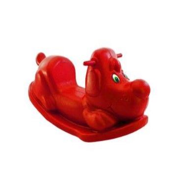 Imagem de Gangorra Infantil em Formato de Cachorrinho  Brinquedo Colorido para P