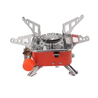 Imagem de Mini Fogão A Gás Dobrável Portátil, Quadrado, Para Acampamento Ao Ar Livre, Piquenique, Queimador Compacto Para Mochila, Caminhadas, Viagens