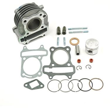 Imagem de Glixal ATMT1-005 Kit de cilindro grande de alto desempenho GY6 50cc a 60cc 44 mm com pistão para scooter ciclomotor ATV 139QMB 139QMA