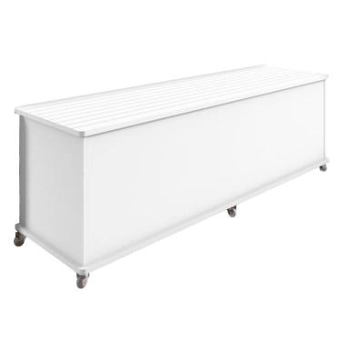 Imagem de Baú Para Quarto Com Rodizios Samir Branco