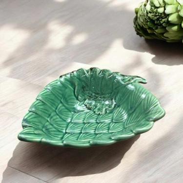 Imagem de Tigela Média Folha Alcachofras Verde Cerâmica Scalla
