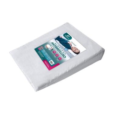 Imagem de Travesseiro Ortopédico Rampa AntiRefluxo Massageador com Capa Impermeá