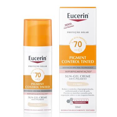 Imagem de Protetor Solar Eucerin Pigment Control Tinted Claro Fps70 50ml