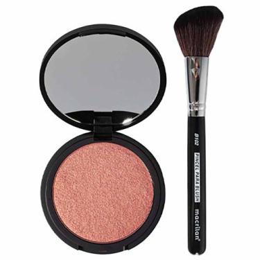 Imagem de Kit Océane e Macrilan - Blush Cintilante Océane Rose Gold + Pincel Pro