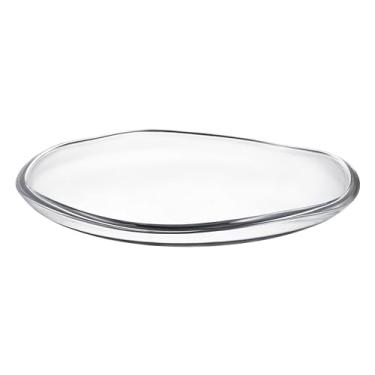 Imagem de Barski Bandeja de vidro – Prato – Travessa – 34,3 cm D de qualidade europeia – Redondo de 34,3 cm – Borda ondulada – Vidro grosso – Feito na Europa