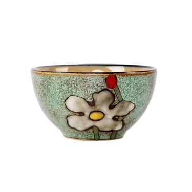 Imagem de Utensílios domésticos japoneses e coreanos simples, individuais, delicados e criativos de cerâmica pintada à mão - tigela de 12 cm