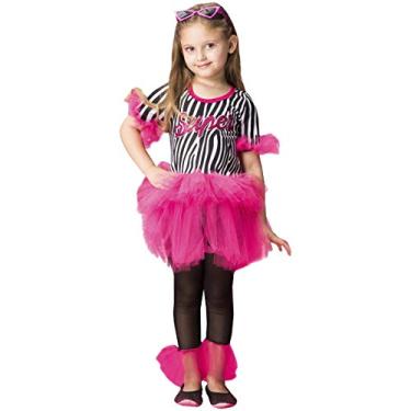 Imagem de Fantasia Animal Print Infantil Vestido Zebra + Legging (P - 2)