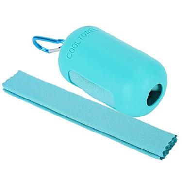 Imagem de aqxreight Microfibra Portátil Viagem QuickDrying Esportes de Chuveiro de Resfriamento para Camping Ao Ar Livre Com etc. Com e S Microfiber Toweltravel Towelcamping Toto (Blue do mar claro)