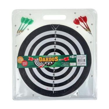 Imagem de Jogo de Dardos 2 em 1 Com 28cm e 6 Dardos Art Game - art brink