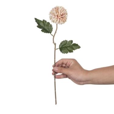 Imagem de Flores artificiais, bola de seda, crisântemo, buquê de noiva, casamento, casa, ar livre, jardim, quintal, festival (4 peças/1)