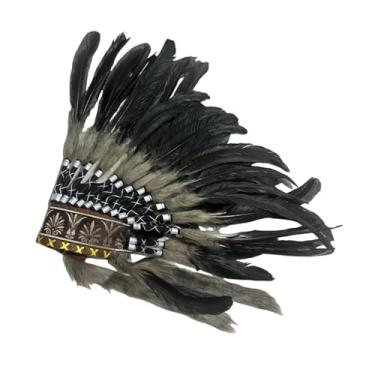 Imagem de Vaveren Chapéu de índio americano para cosplay, festa e festival feminino, B